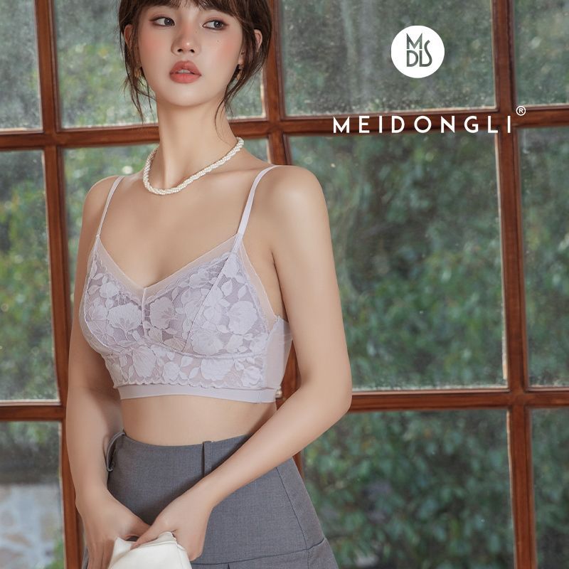 Picture of 23 spring and summer ultra-thin lace stitching 10d Ice Silk cool feeling quick-drying breathable rabbit ear cup steel-free seamless underwear