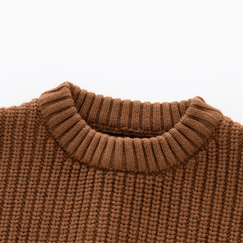 Picture of Foreign Trade Children's Clothing Factory Customized Baby Knitwear Loose Round Neck Girls and Boys Autumn and Winter Baby Knitwears Children's Knitwears