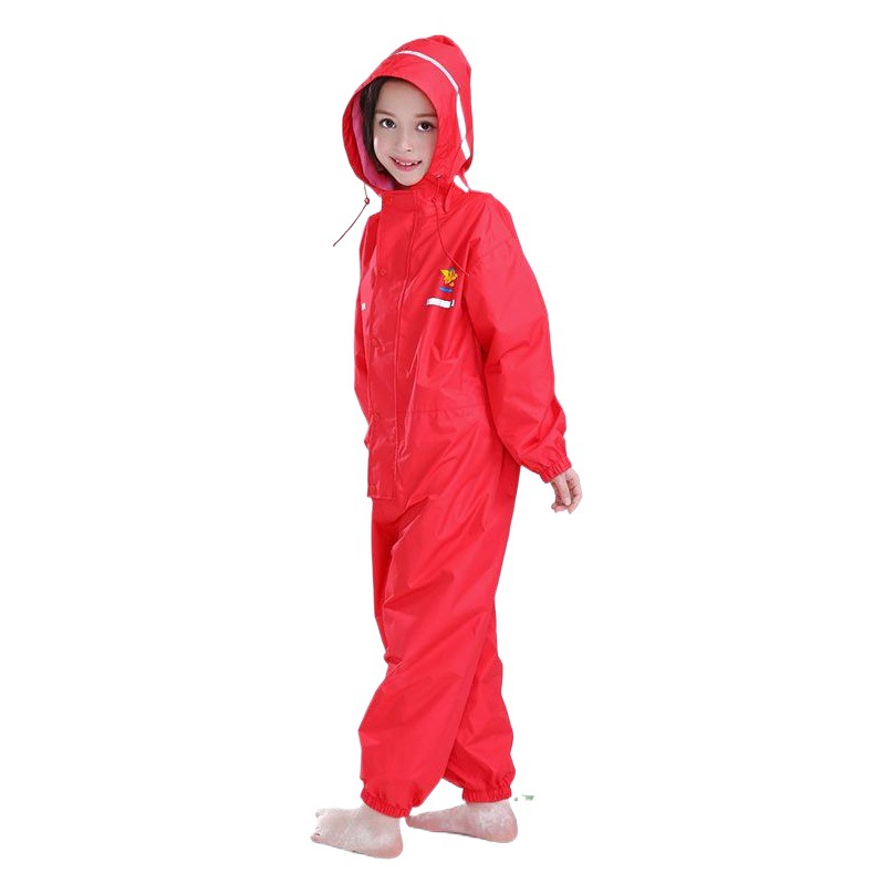 Factory wholesale children's raincoat conjoined raincoat rain pants suit boys and girls thick cartoon cross-border supply manufacturers