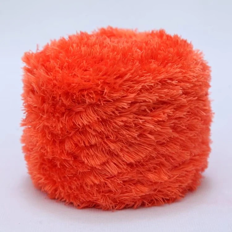 Picture of Crystal Coral Velvet Thick Thread Imitation Fur Scarf Hat Baby Baby Thread Hand-Knitted Wool Ball