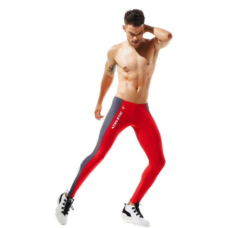 Picture of Specially Designed for New Men's Pants, Running Sports, Track and Field Fitness Tights, Nylon Fabric 8601 Breathable