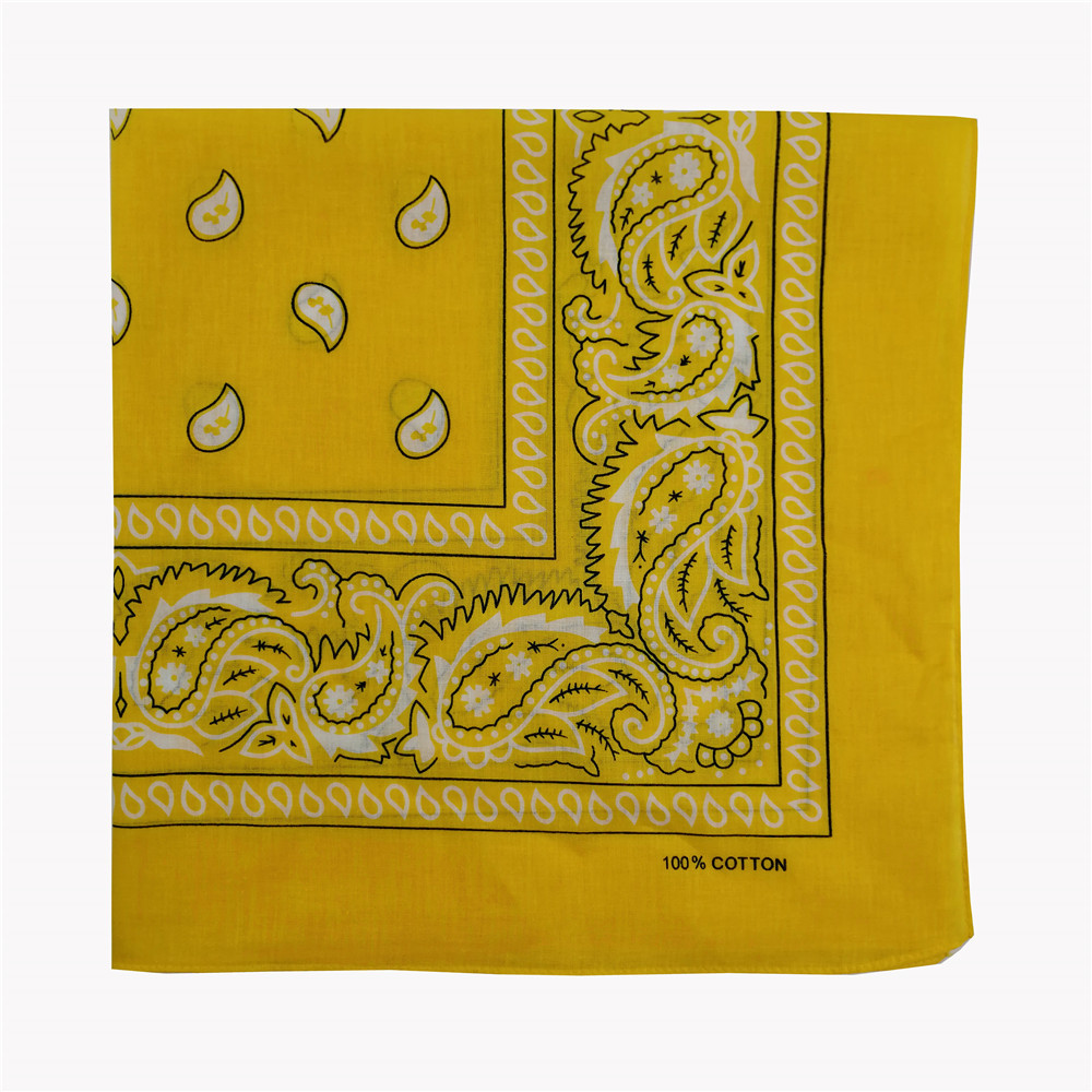 Picture of Cross-Border Outdoor Multi-Functional Hip-Hop Hip-Hop Cotton Headscarf Tie-Dyed Paisley Sunflower Square Scarf Bandana