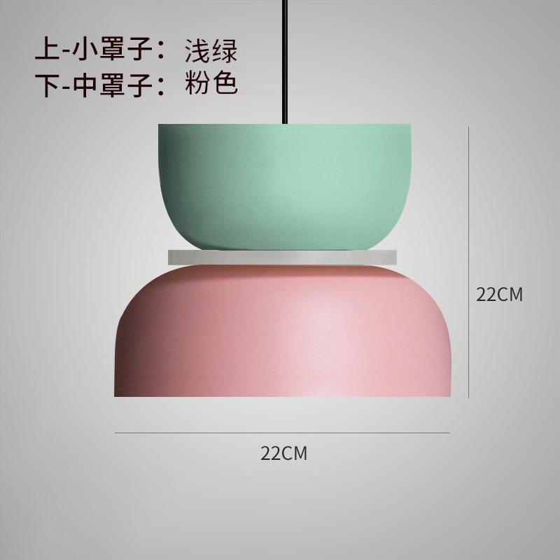 Picture of Source Cross-Border Direct Sales Simple Nordic Restaurant Lamp High-End Living Room Chandelier Macaron Acrylic Chandelier