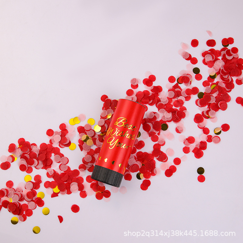 Picture of 11cm Wedding Salute Spring Fireworks Confetti Hand-twisted Fireworks Salute Wedding Supplies