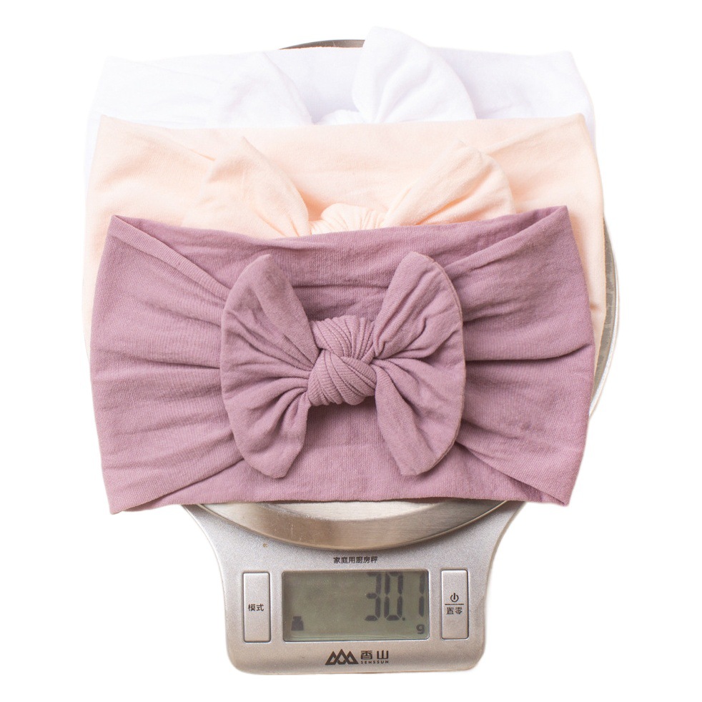 New European and American children's hair accessories three-piece set cute baby seamless wide scarf nylon 3PCs baby hair band