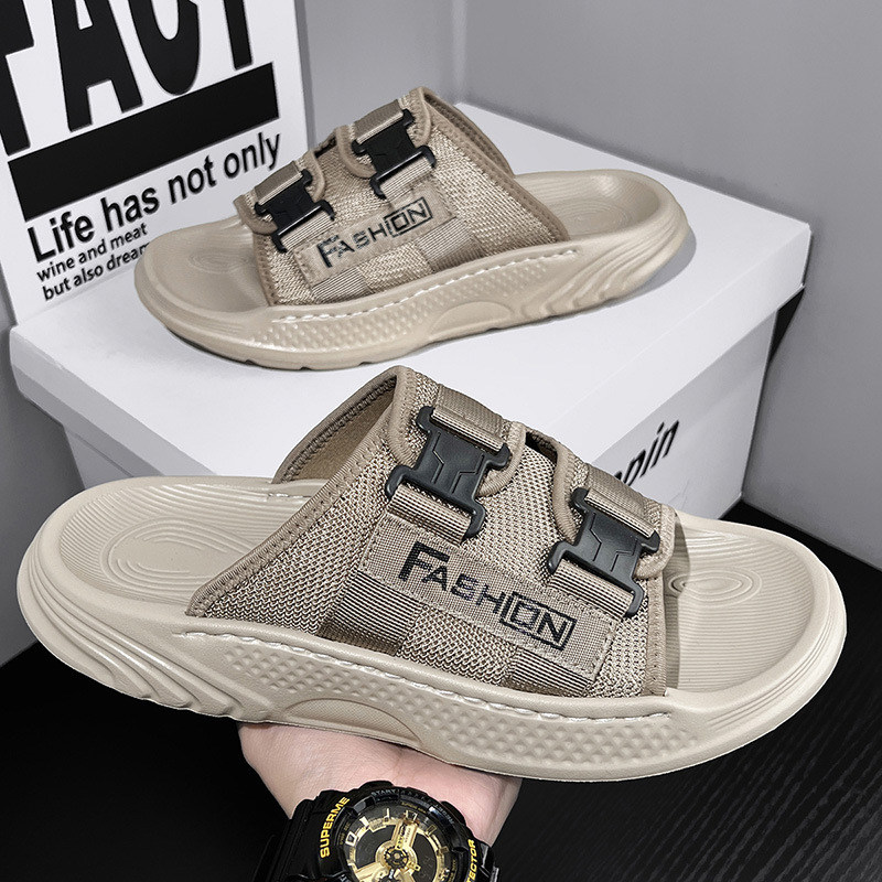 Cross-Border Flip-Flops Men's Summer Lightweight Non-Slip Wear-Resistant Trendy Sandals Outdoor Sports Seaside Beach Sandals