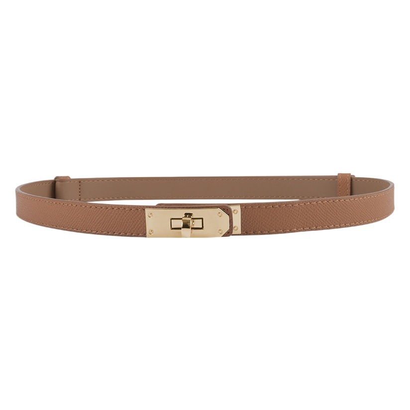 Antique Vintage Waist Ornaments Women's Thin Belt Women's Genuine Leather Fashionable Waistline Thin Belt Women's dress Decoration