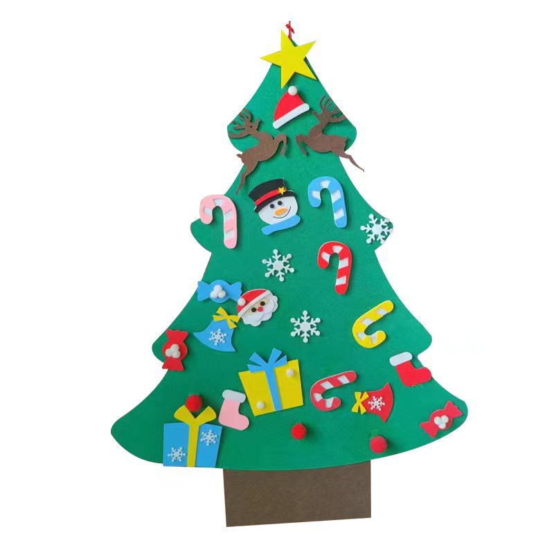 Felt Christmas tree wholesale children's handmade educational felt cloth Christmas tree pendant non-woven gift decoration ornaments