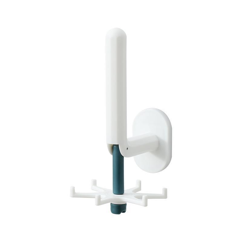Picture of Nordic Kitchen Hook Punch-free Rotary Hook Multi-functional Lazy Rag Hanger Wall Hanging Six-claw Hook