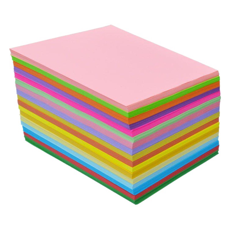 Spot Wholesale 80g Colorful Paper A4 Copy Paper A3A5 Double-Sided Printing Kindergarten Double-Sided Colorful Paper Art Paper