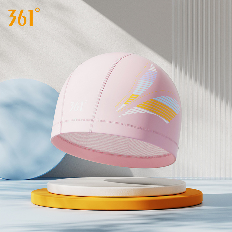 Picture of Swimming Cap 2025 New Waterproof Non-Stretching Hair Ear Protection Adult Comfortable Pu Swimming Professional Training Equipment Cap