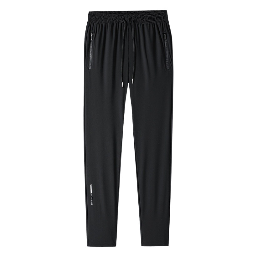 Ice Silk Pants Men's Ultra-thin Summer Men's Pants High Stretch Sports Casual Pants Quick-drying Silky Icy Straight plus size Pants