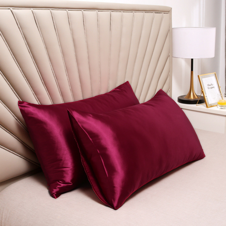 Picture of Factory Batch Cross-border AliExpress Silk Satin Ice Silk Satin pillowcase Single Imitation Silk pillowcase