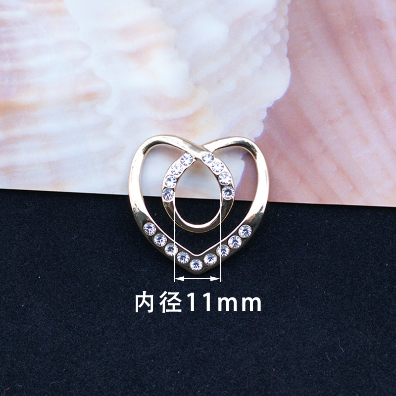 Picture of Korean multi-functional silk towel buckle wholesale high-level clothes accessories buckle pearl rhinestone corner knot buckle jewelry