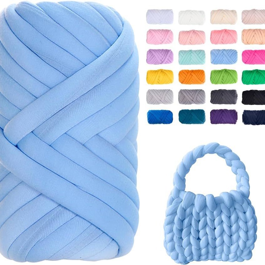 New amazon cloth thread woven bag DIY hand woven diy bag material wool filling yarn