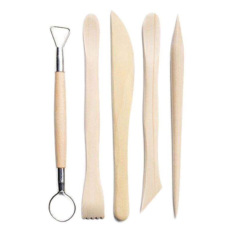 Cross-Border Pottery Tools 34-Piece Set Indentation Pen Pottery Clay Carving Knife Soft Pottery Creative DIY Clay Sculpture Clay Tools