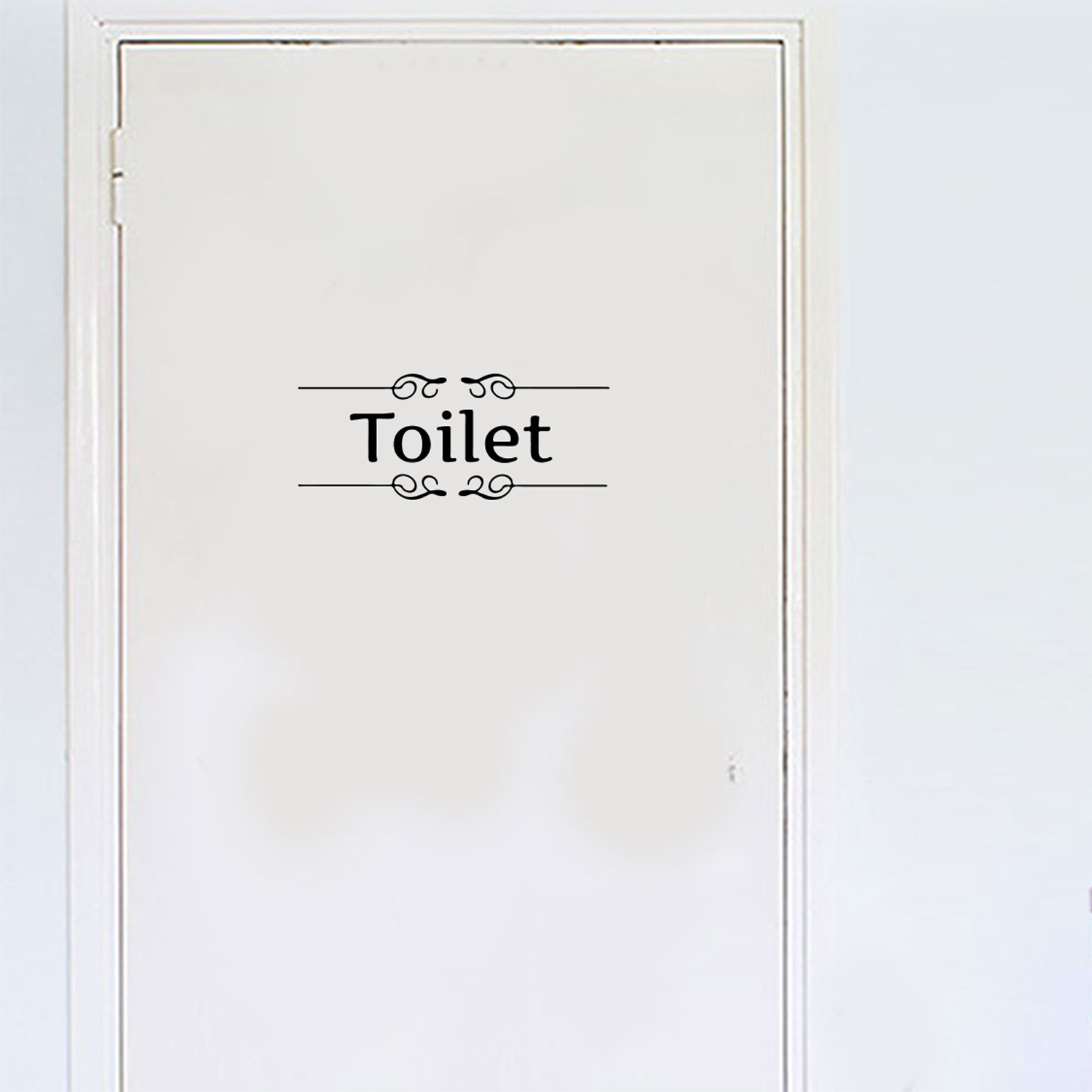 Toilet Bathroom Toilet Bathroom Laundry Room Family English Logo Cross-Border Removable Sticker A7263