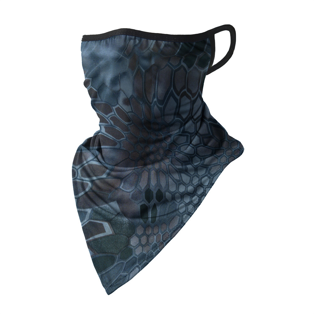 Picture of Outdoor riding triangle towel ice silk sunscreen hanging ear triangle towel summer sports outdoor breathable fishing camouflage mask