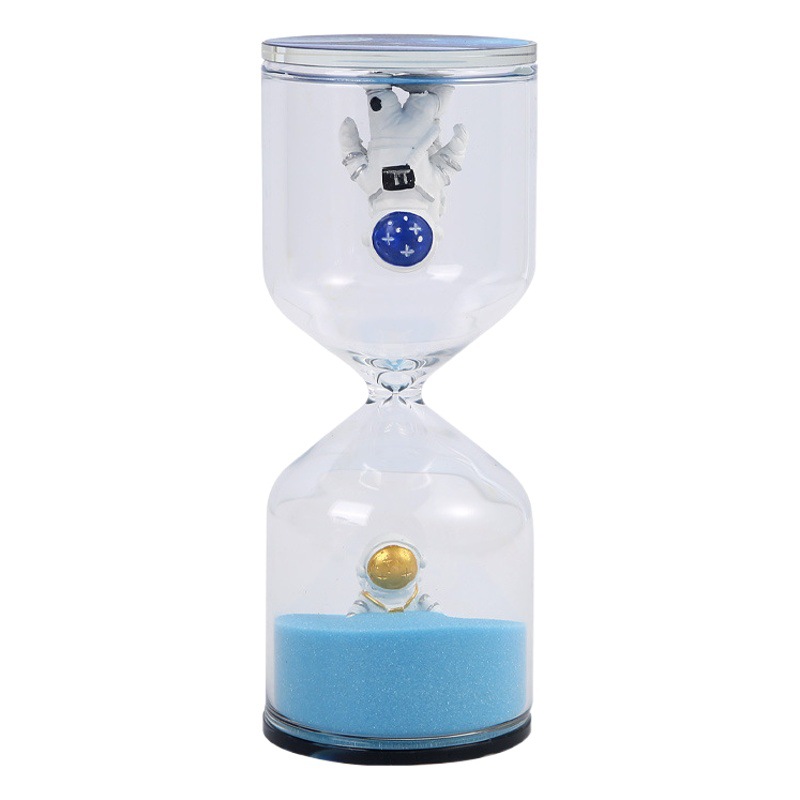 Ornament High-End Astronaut Timer Quicksand Hourglass Creative Glass Time Creative Mini Hourglass