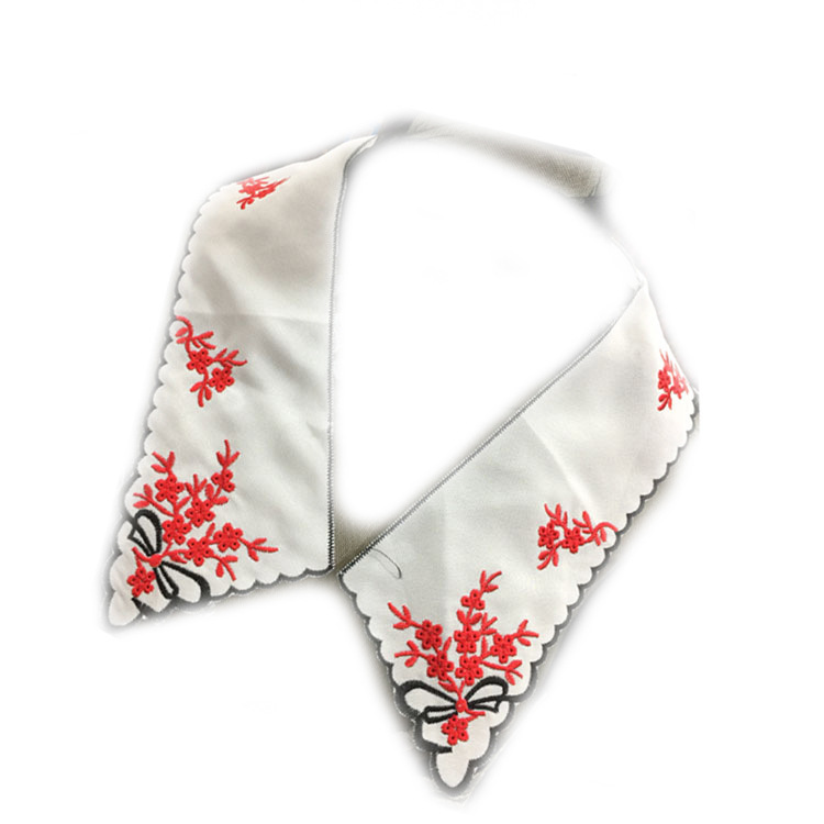 Chiffon fabric clothing accessories embroidery lace collar flower