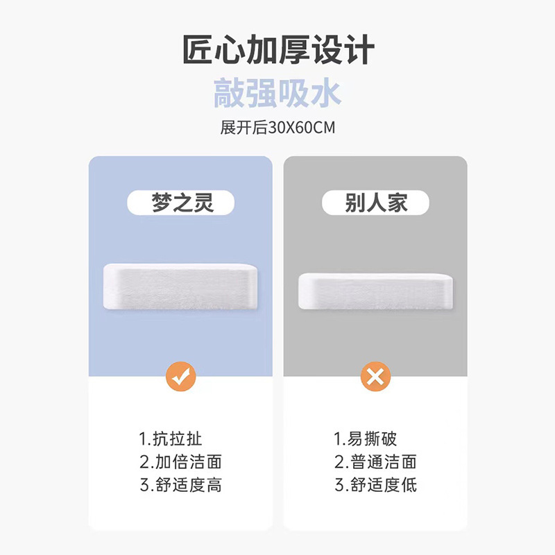 Picture of Mengzhiling Manufacturer Disposable Travel Hygiene Cleansing Towel National Trend Compressed Towel 30*60 Portable
