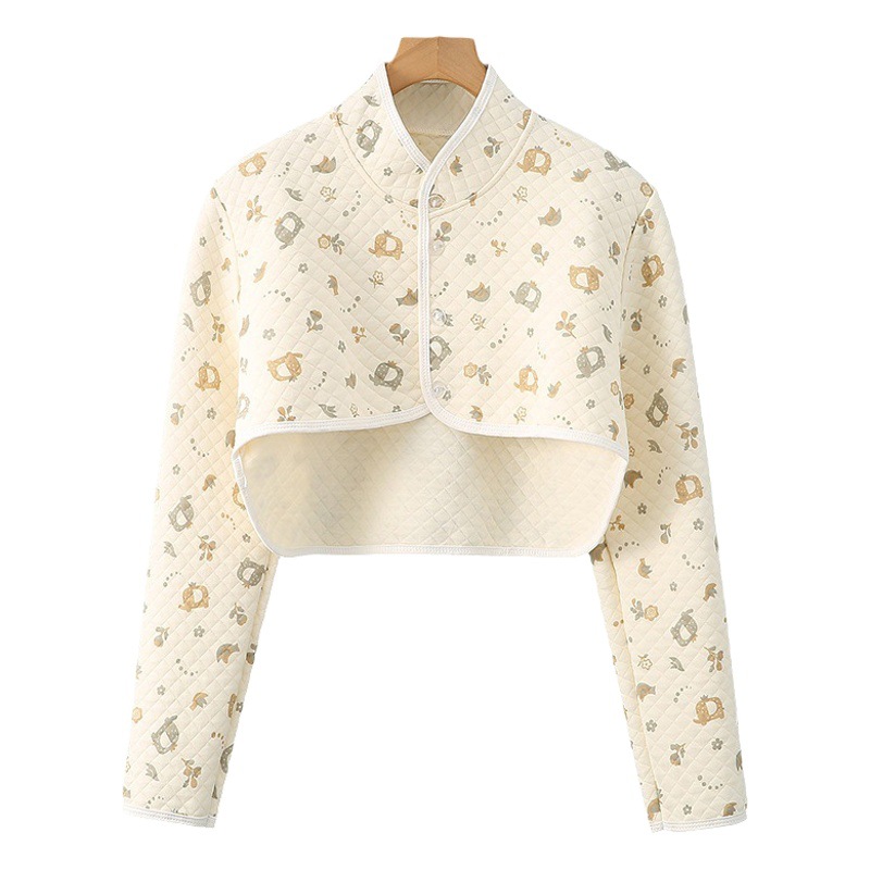 Four Seasons Colored Cotton Long Sleeve Shoulder Pads Waistcoat Sleeping Shoulder Warm Air-conditioning Room Cold-proof Pregnant Women's confinement feeding artifact