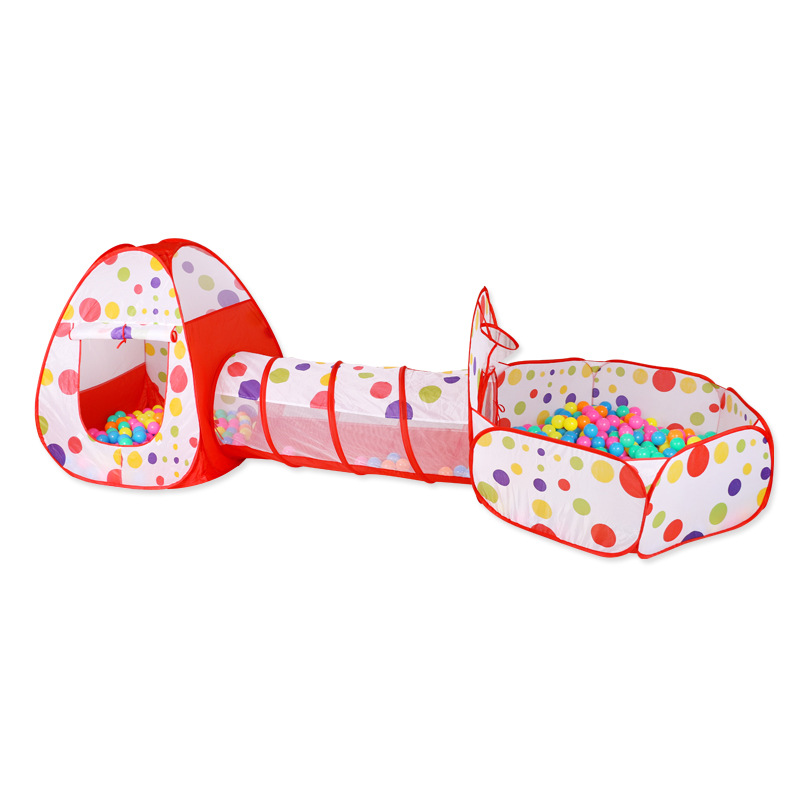 Picture of Cross-border hot sale children's tent game house indoor and outdoor three-in-one tunnel ocean ball pool fence toy wholesale