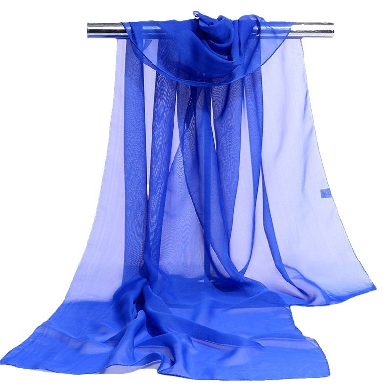 New Spring and Autumn Korean Printed Chiffon Scarf Women's Long Scarf Shawl Yiwu Small Scarf Sold Gift