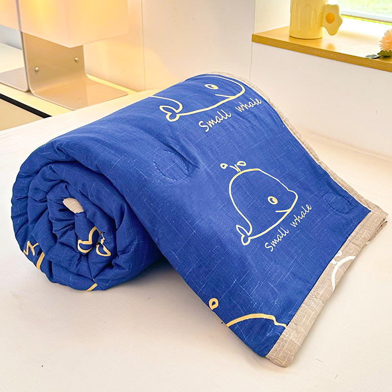 Picture of 2025 New Non-pure Cotton Summer Cool Quilt Pure Cotton Cotton Air-conditioning Quilt Summer Quilt Summer Thin Quilt Core Machine Washable