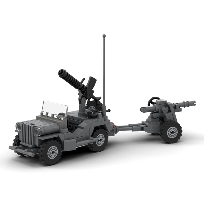 MOC Military Series Willis Jeep Model Compatible with Lego Small Particle Diy Assembled Building Blocks Toy for Children