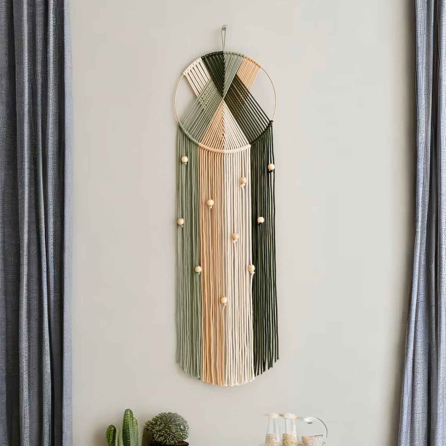 Picture of Creative new Bohemian style wall decoration Nordic ins tassel tapestry dream catcher foreign trade supply