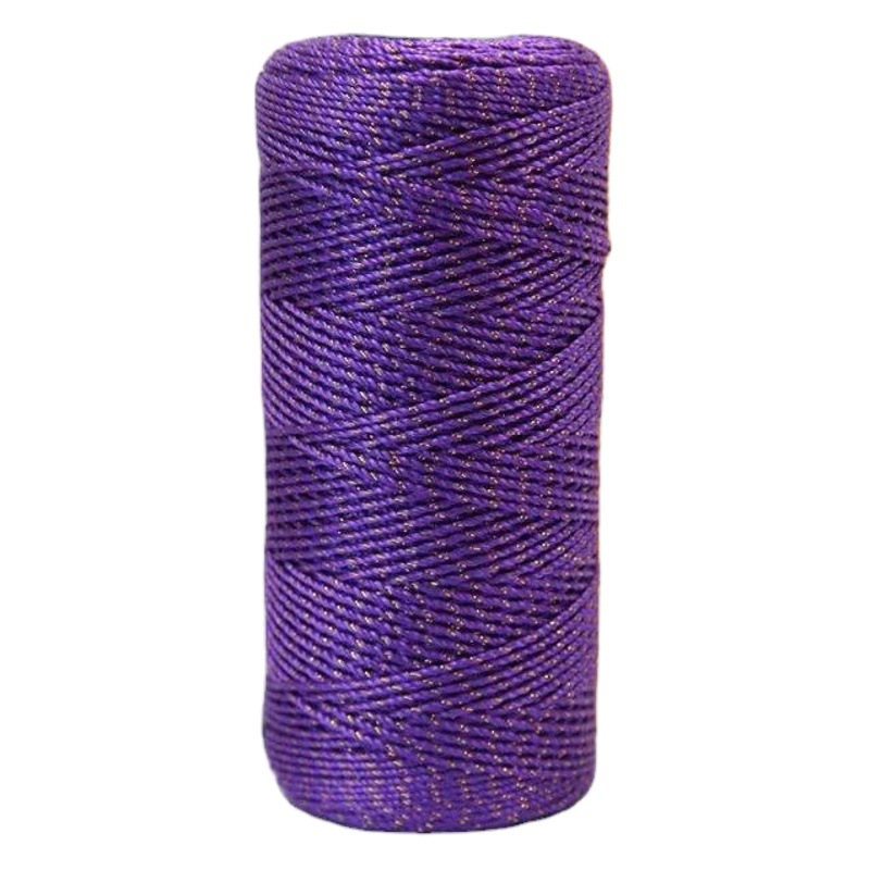 Teed Ice Silk Thread Three-strand Bright Silk Thread Hand-woven Sunshade Hat Crocheted Bag Cushion Wool Spinning Yarn Light Body Ice Tape Thread