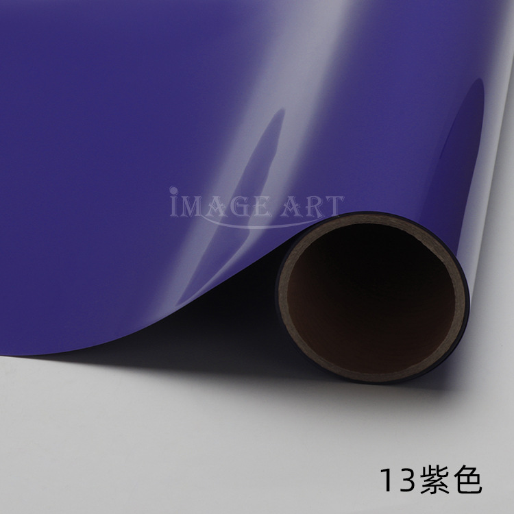 Picture of PU thermal transfer engraving film logo printing ordinary color engraving hot stamping film clothing T-shirt hot stamping film whole roll