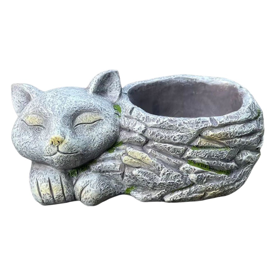 Cross-border outdoor garden garden plant pot creative retro animal flower pot Balcony decoration Villa landscape layout