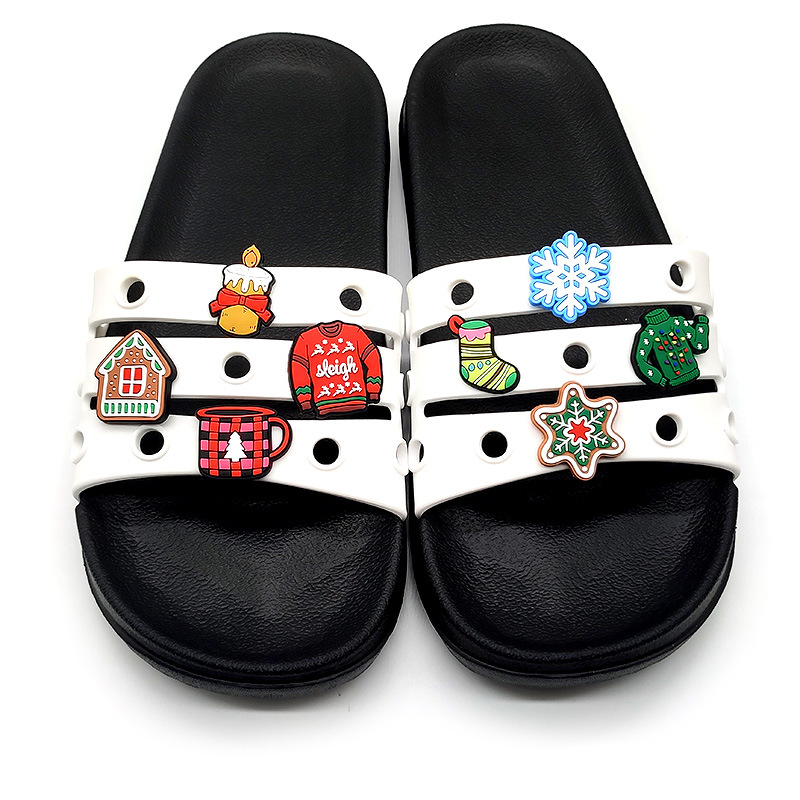 Picture of New Cave Shoes Accessories PVC Shoe Flower Shoe Buckle Cute Cartoon Christmas Holiday Peripheral DIY Decorative Shoe Flower Buckle