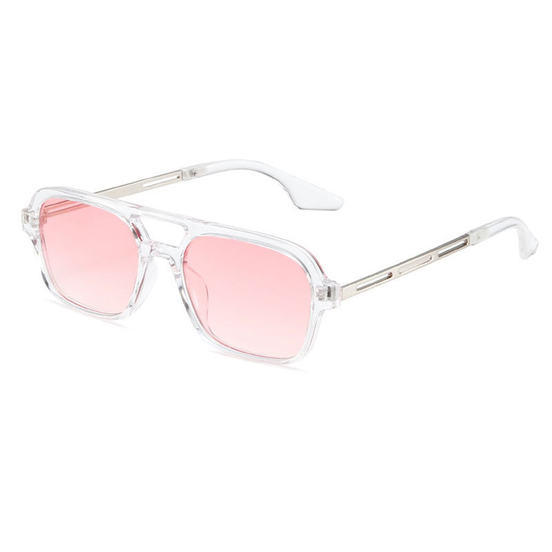 Picture of European and American Aviator Double Beam Sunglasses 2025 New Retro Square Sunglasses Ins Internet Celebrity Personalized Sunglasses