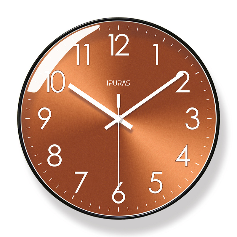 Picture of Ipla 6828 Wall Clock Living Room Clock Simple Nordic Fashion Home Clock Wall Watch Silent Seconds Sweeping Quartz Clock