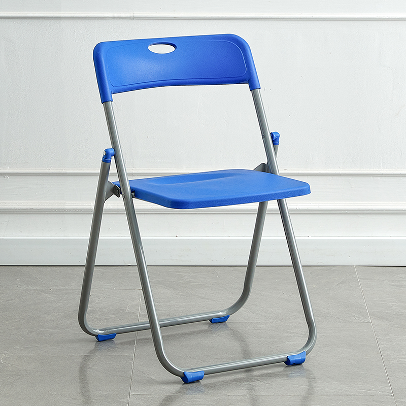 Picture of Folding chair home simple modern plastic photo chair dormitory office meeting training outdoor backrest chair stool