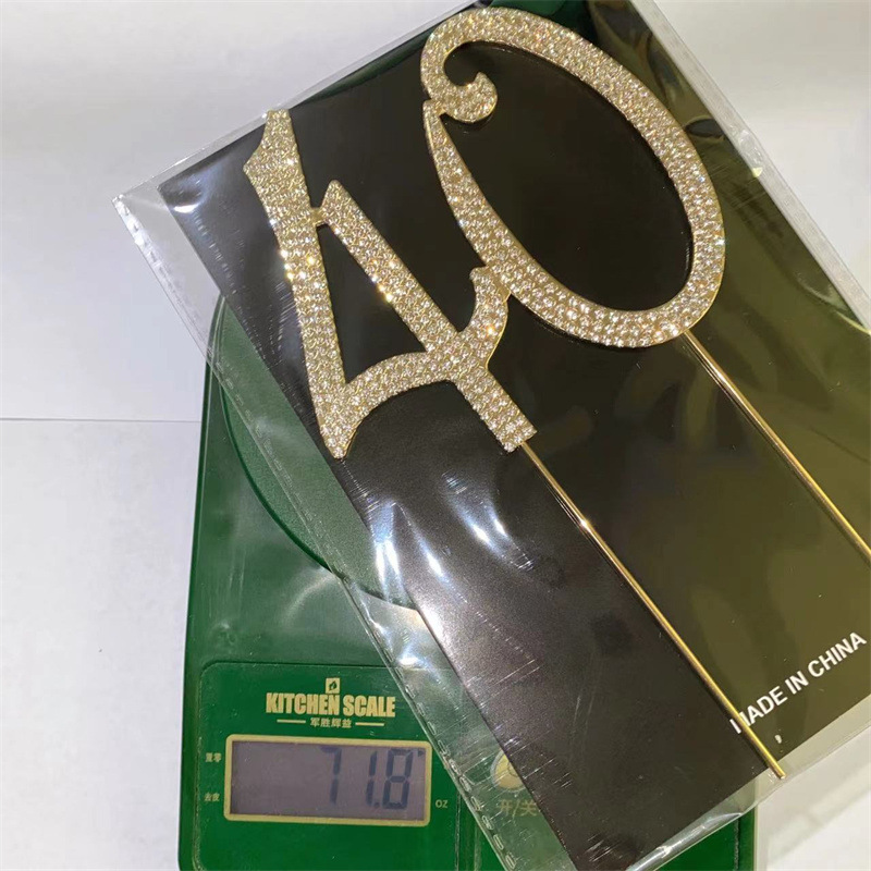 Picture of Wedding cake insert card foreign trade best selling wedding cake accessories large number 50 60 70 90