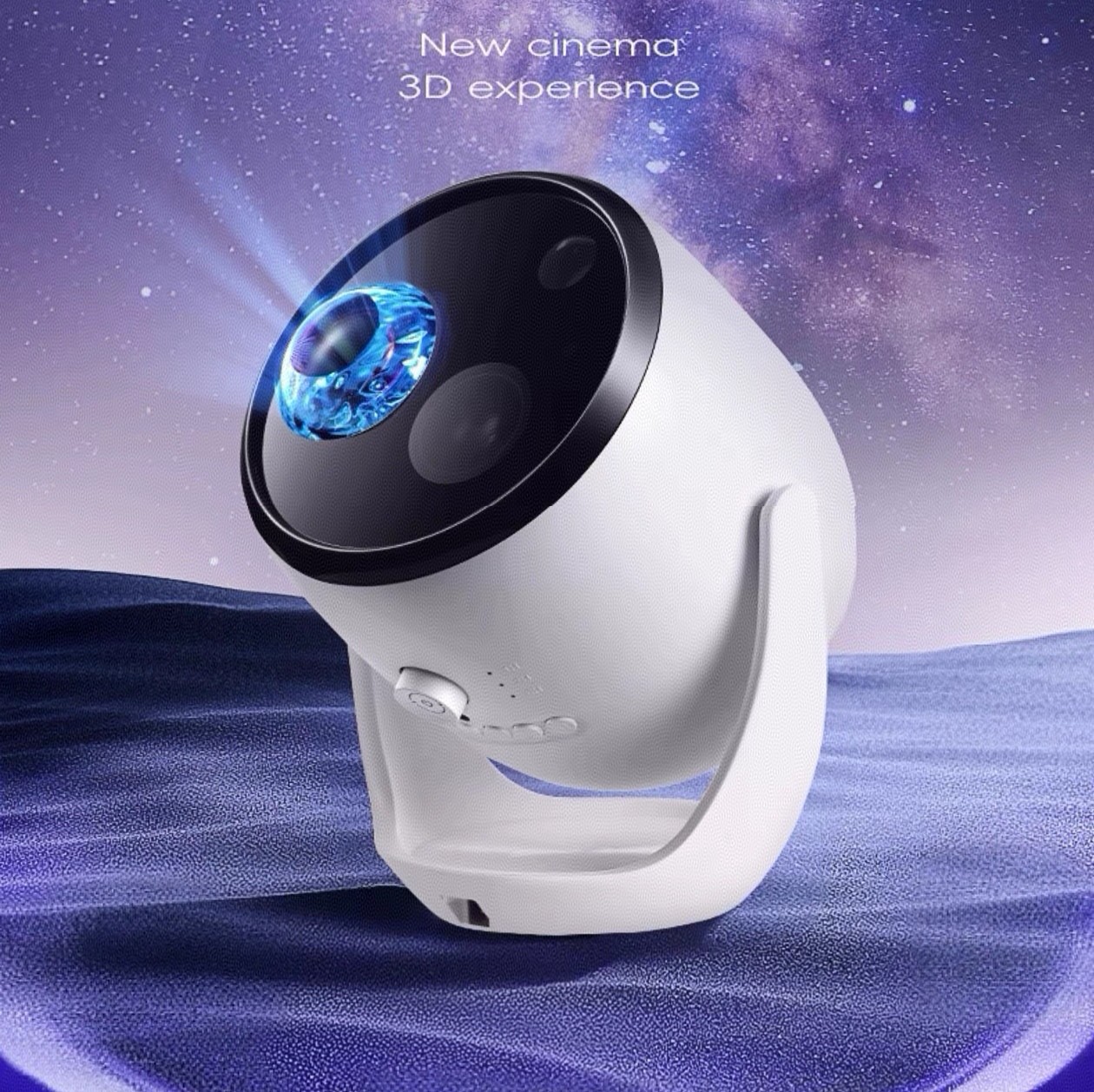 3D Dynamic Starry Sky Projection Lighting Atmosphere Night Light Starry Sky Bedroom Room Romantic Gift 2025 New Arrival