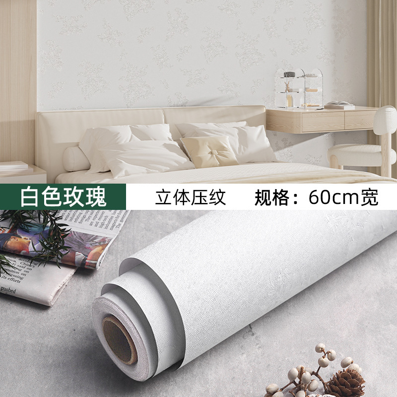 Picture of Wallpaper Self-adhesive Waterproof Moisture-proof Decoration Warm Bedroom Living Room Background Wall Stickers Room Wallpaper Dormitory Renovation Stickers