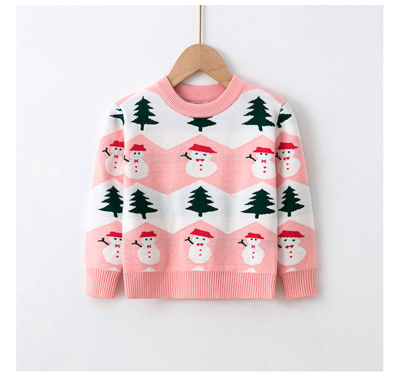 Picture of 2023 Europe and the United States new children's Christmas sweater children's clothing girls boys autumn and winter cartoon pullover sweater