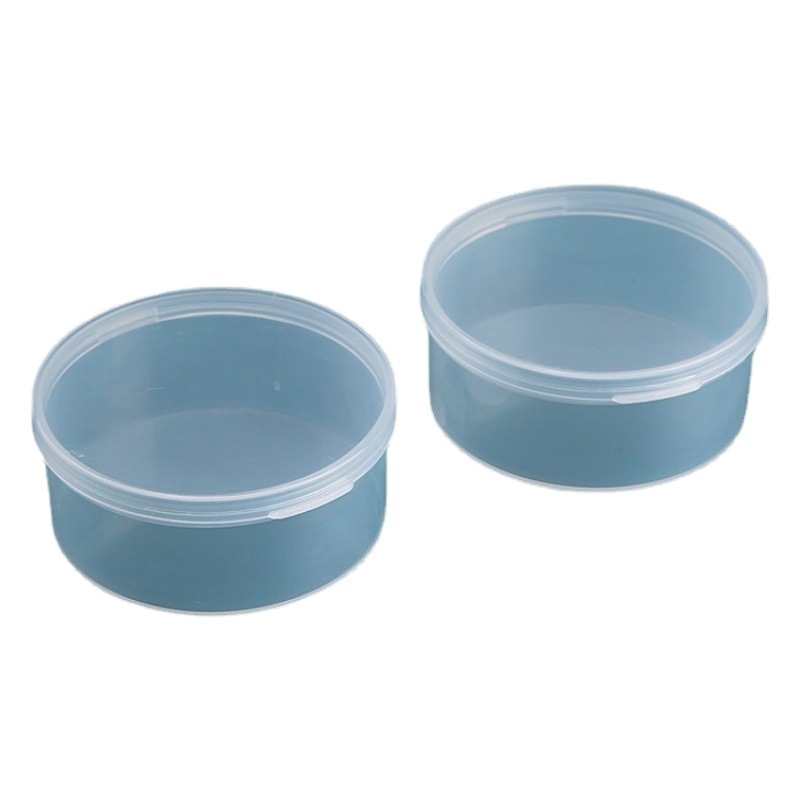 Wholesale round plastic box PP box with lid transparent packaging box small box small digital products round box