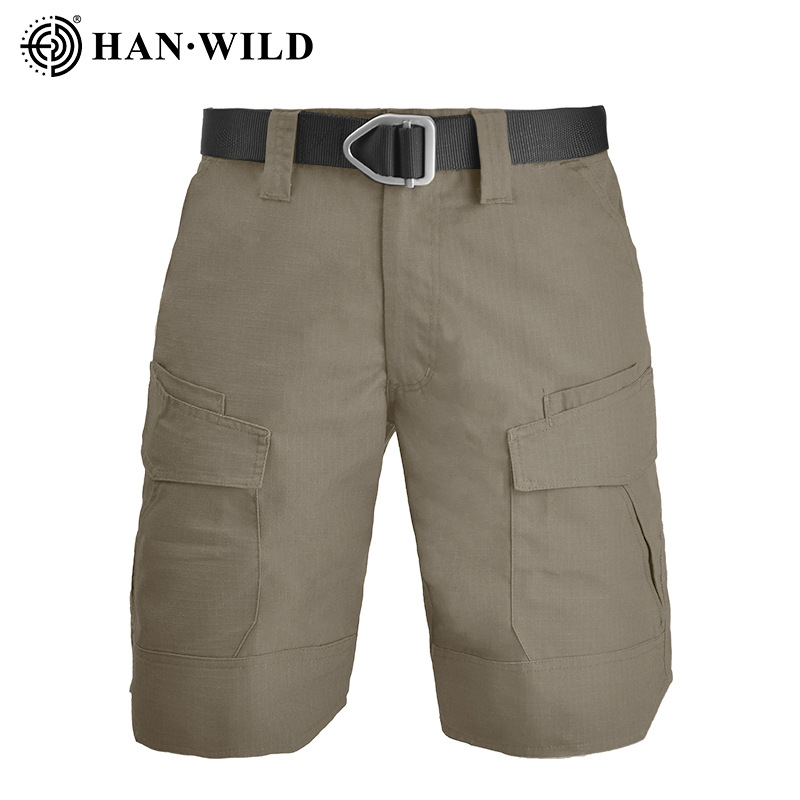 Picture of Hanye outdoor wholesale slim camouflage tactical shorts men's summer outdoor elastic breathable multi-bag working pants
