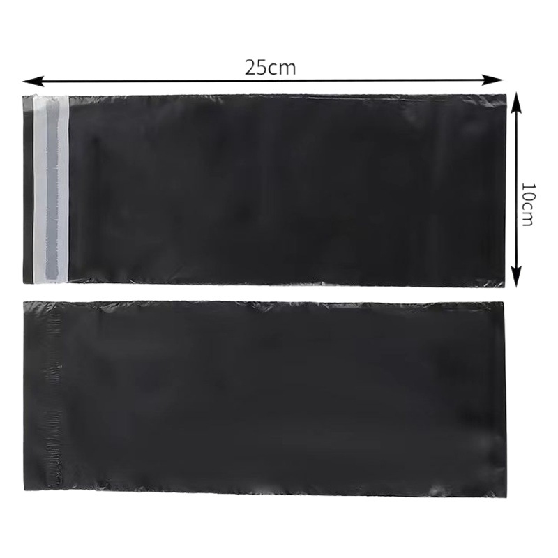 Disposable small batch pe plastic packaging bag Black thin strip express bag oversized thick waterproof logistics bag wholesale