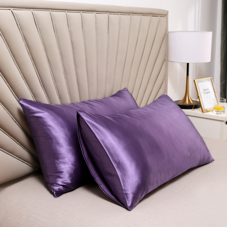 Picture of Factory Batch Cross-border AliExpress Silk Satin Ice Silk Satin pillowcase Single Imitation Silk pillowcase