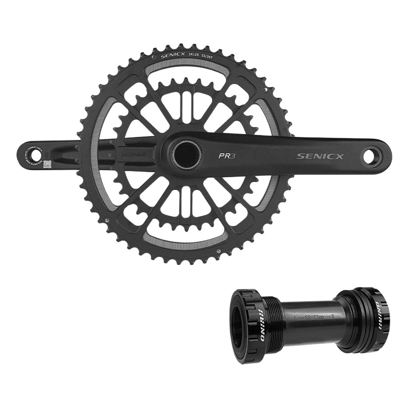 SENICX Yuyong PR3 road bicycle integrated hollow tooth plate 50-34T ultra-light crank 24MM middle shaft core