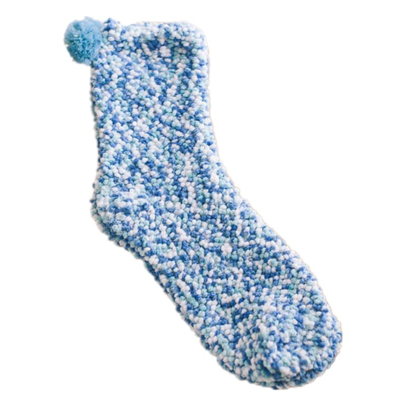 Personalized Coral Velvet Mid-Calf Socks Cake Socks Cake Socks Thickeneded Warm Home Floor Towel Sleep Socks