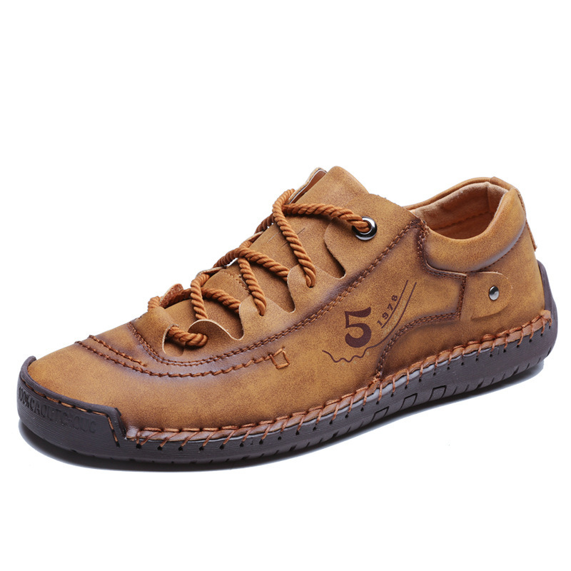 Men's Casual Leather Shoes plus size 45 Youth Korean Style All-match Trendy Men's Shoes 46 Summer 47 British Spring and Autumn Trendy Shoes 48