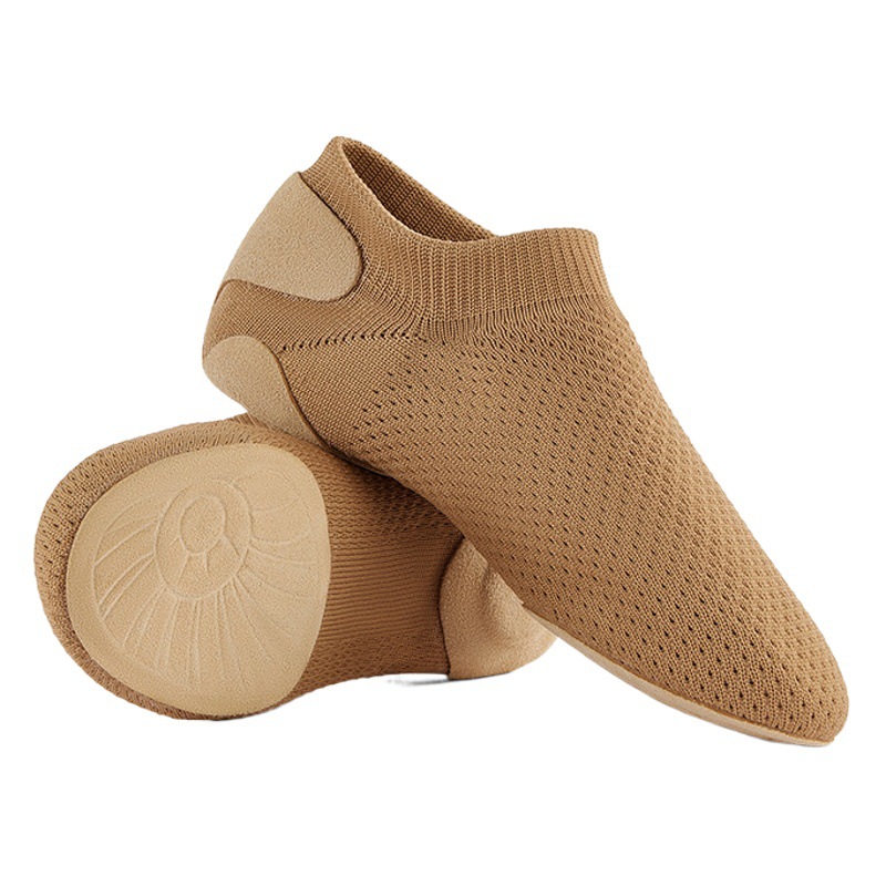 Dance Shoes Flying Mesh Surface Jazz Dance Shoes Modern Ballet Square Cheerleading Exercise Body Dance Shoes for Teachers